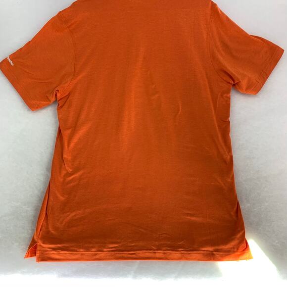 Columbia NCAA Clemson Tigers Men's Short Sleeve Orange Polo Shirt Size L - Picture 2 of 12